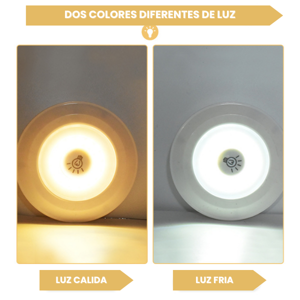 3 Luces LED Inalámbricas + Control Remoto