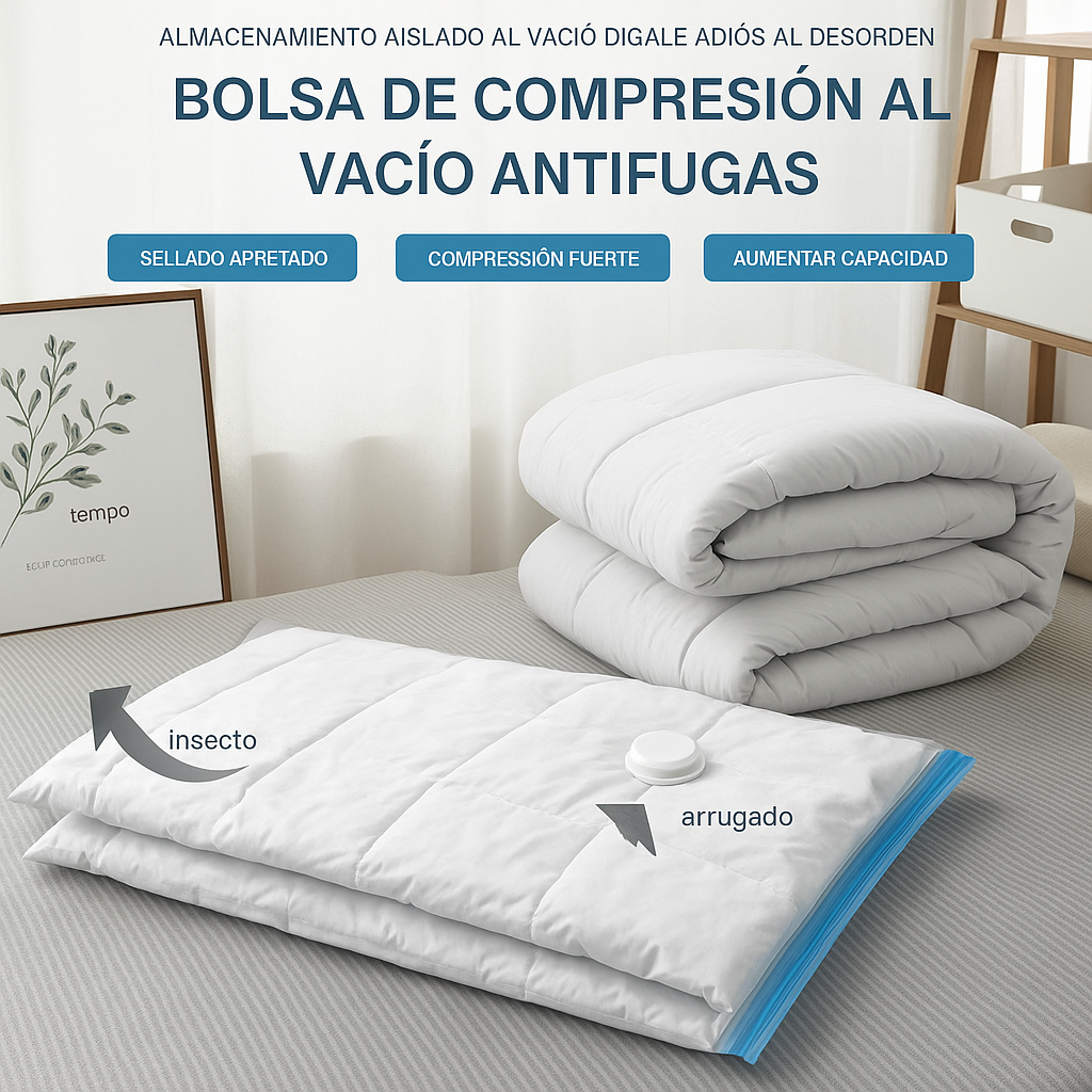 Pack 5 Bolsas Compresoras al Vacio