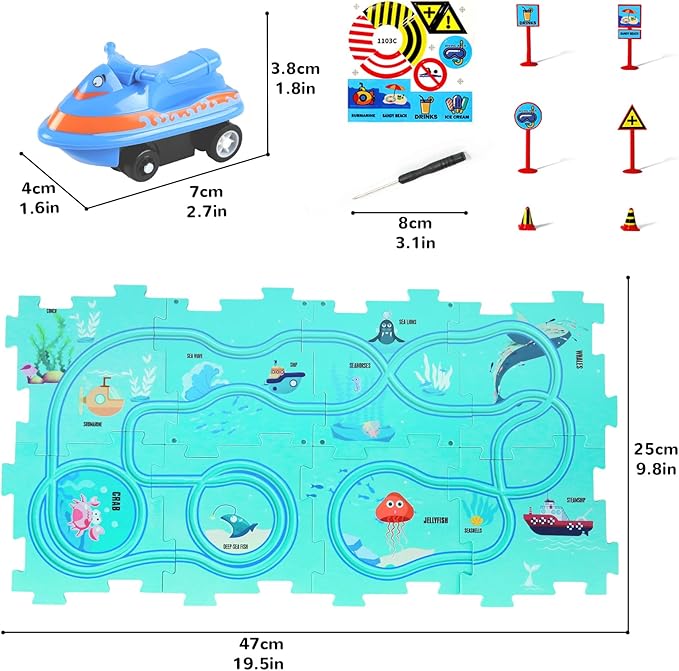 Pista de Autos Didáctico - PuzzleRacer™