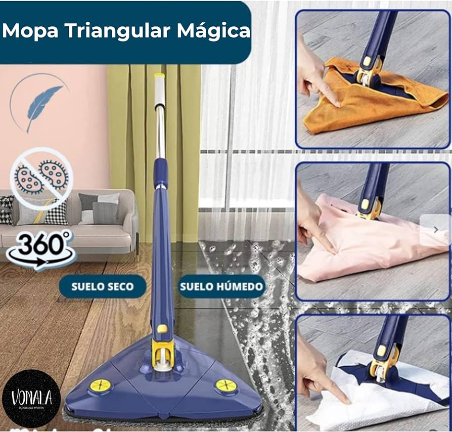 Mopa Triangular 360º Auto Limpiable