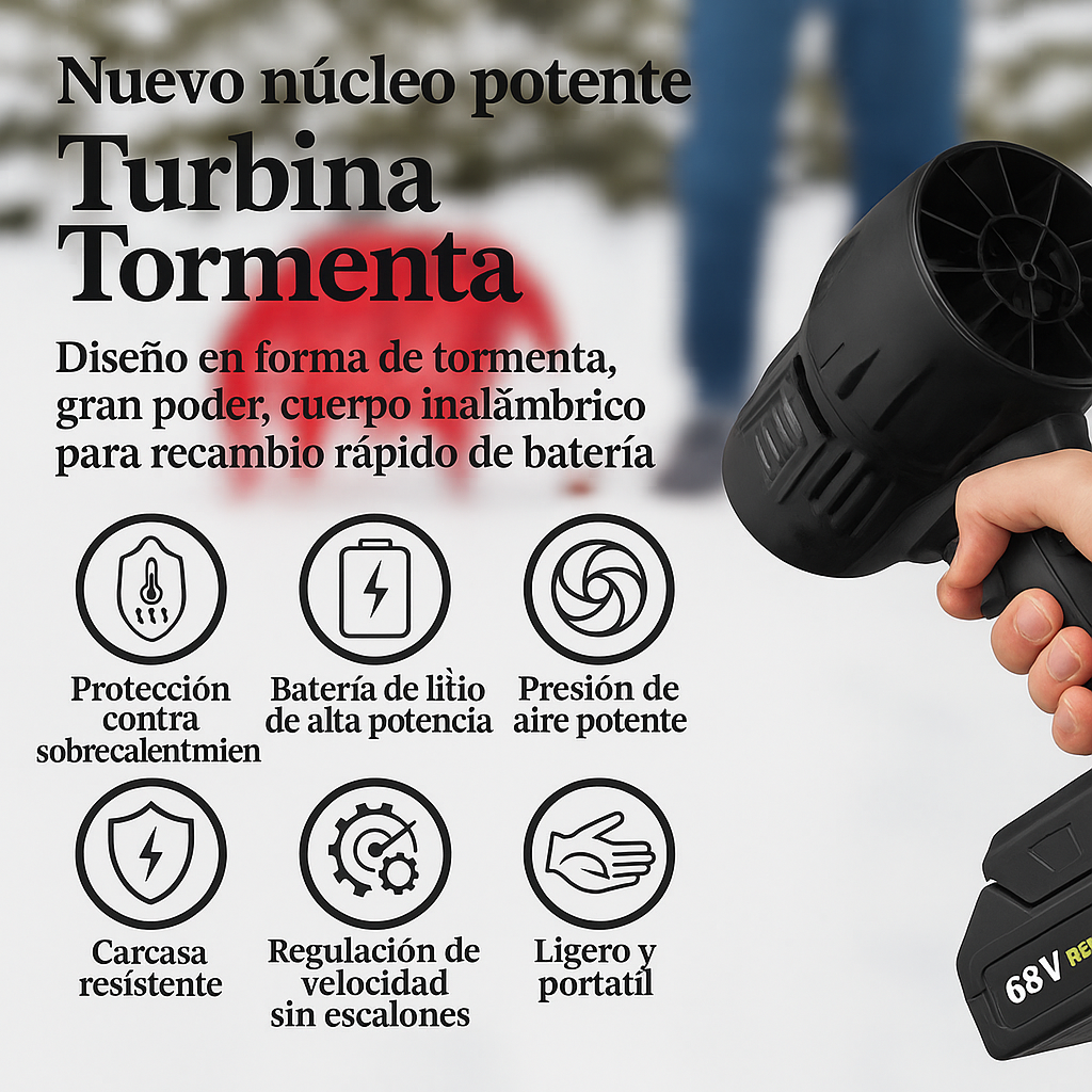 Super Soplador Profesional Inalámbrico - VortexPower