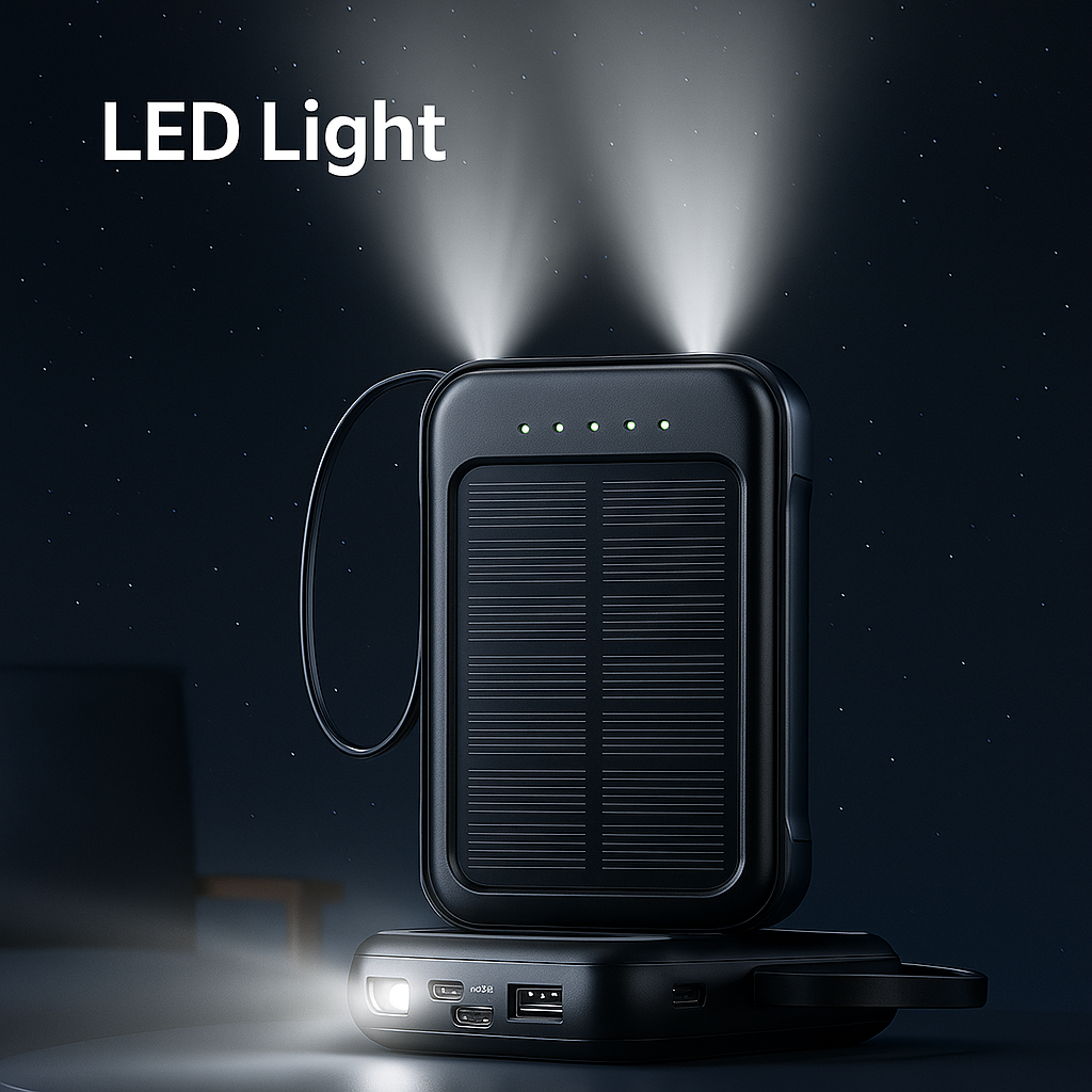Cargador de Energía Solar Multifuncional