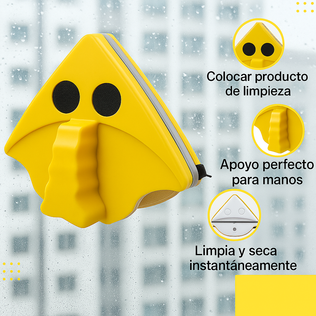 Limpiador de Vidrios Magnético