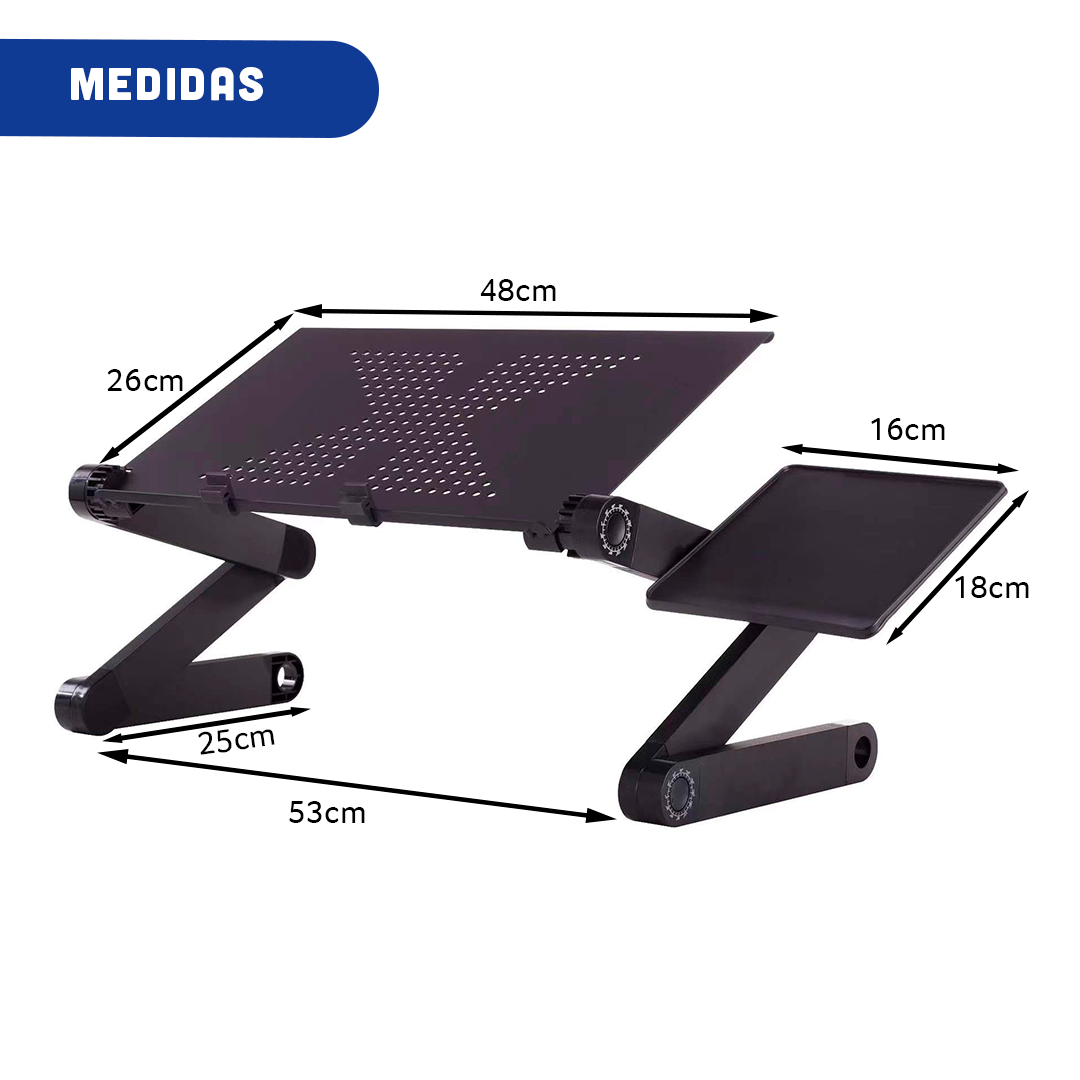 MESA ERGONÓMICA CON COOLER Y BANDEJA PARA MOUSE