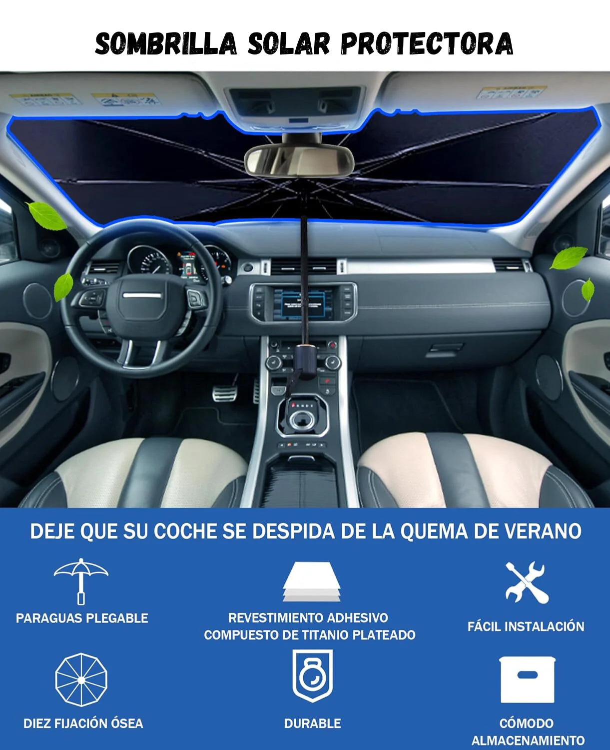 Sombrilla parasol para el auto - SunDefender