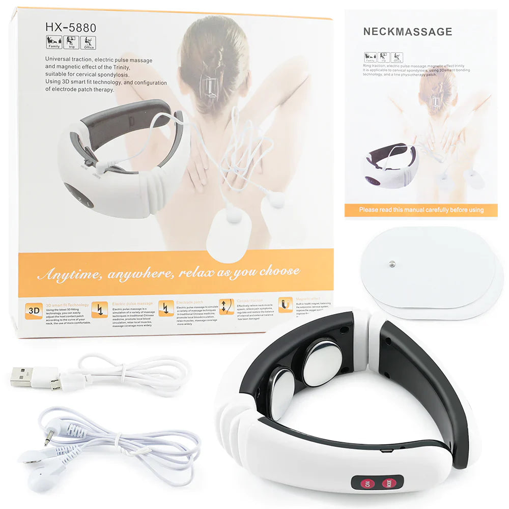 MASAJEADOR INALÁMBRICO RECARGABLE CON ELECTRODOS HOMBRO Y ESPALDA