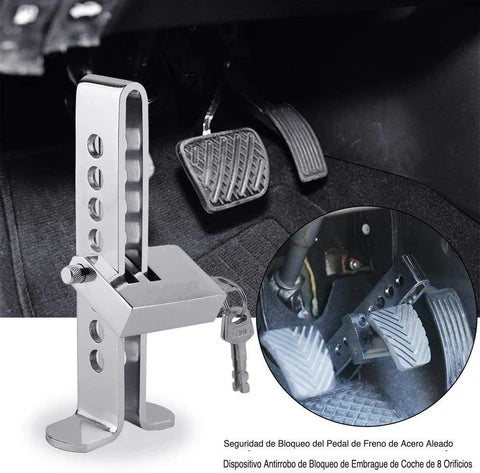 Bloqueo de pedal Anti-Robo de Acero Inoxidable