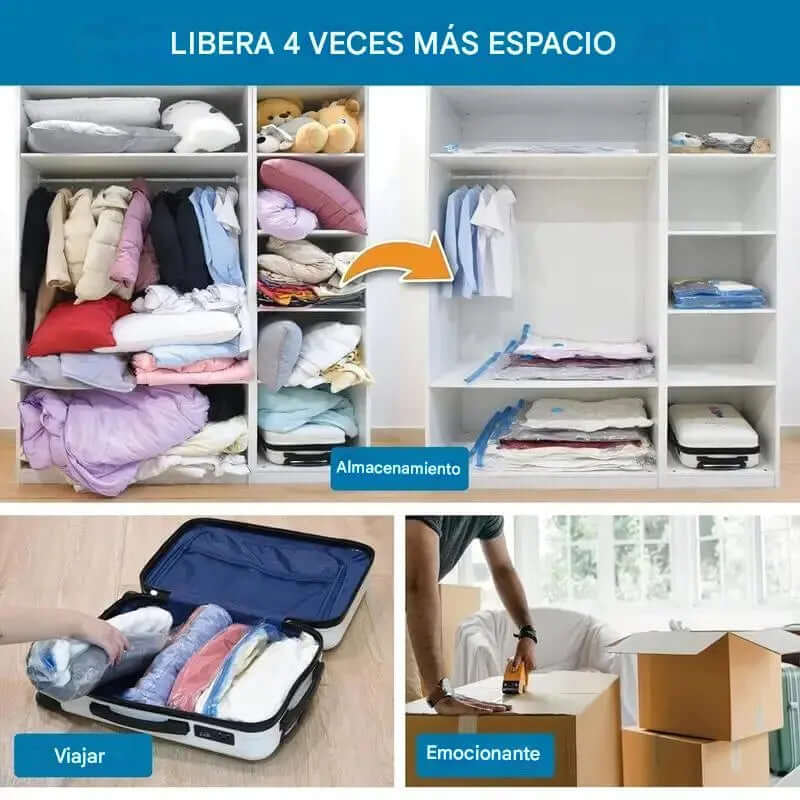 Pack 5 Bolsas Compresoras al Vacio