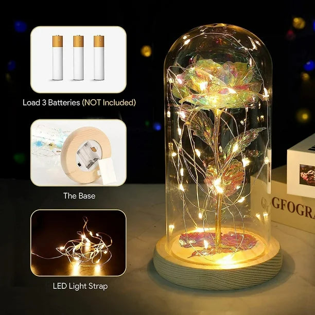 LumiRose™ – Rosa Eterna con alma brillante