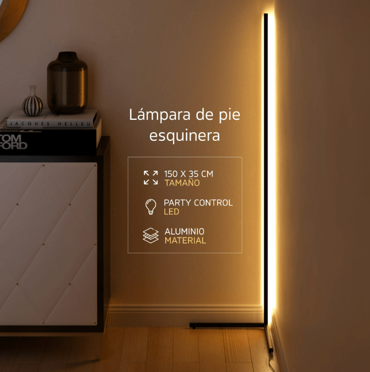 LumaVibe - Lámpara de esquina RGB Smart (SENSOR SONIDO)