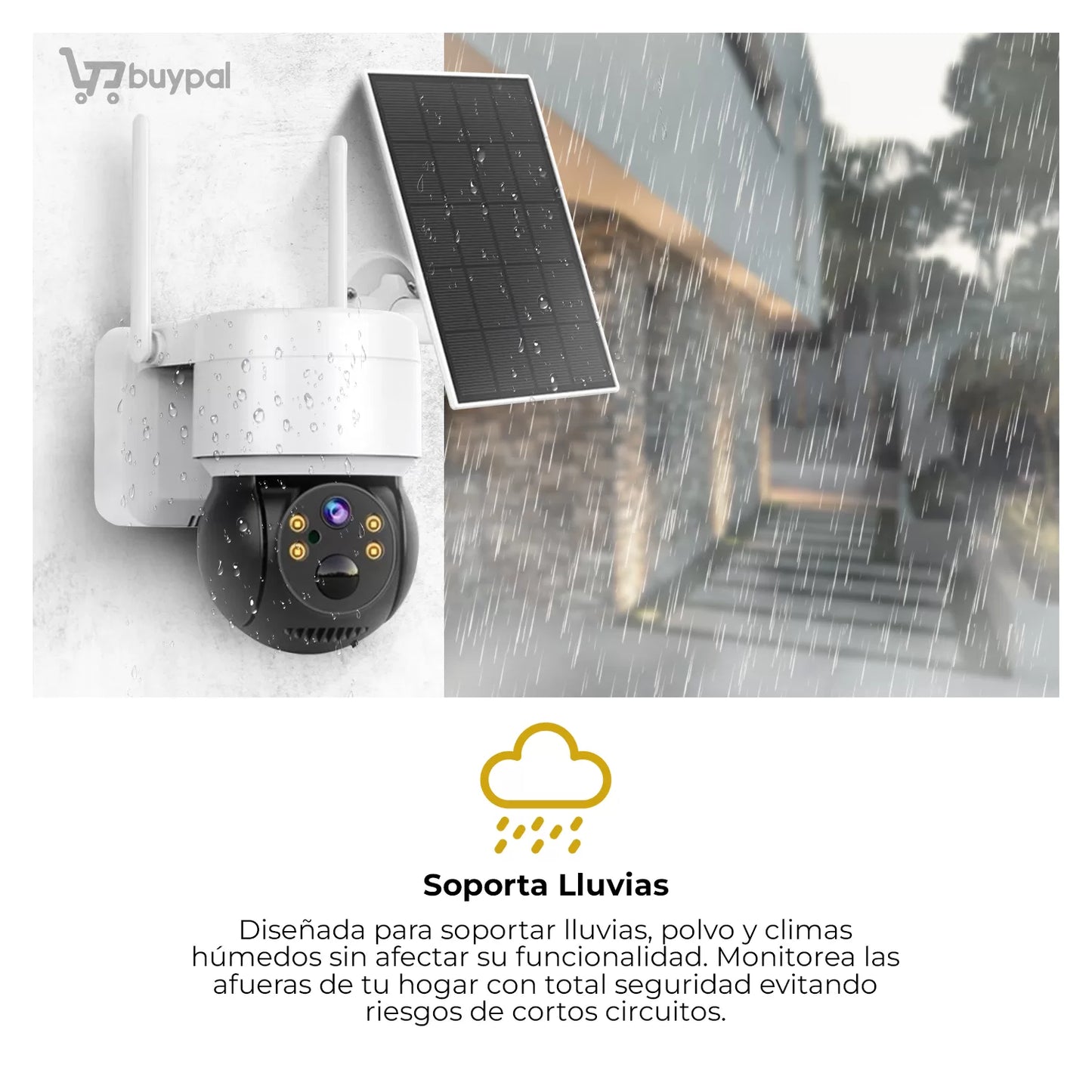 Cámara de Seguridad Solar Inalámbrica - WIFI