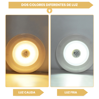 3 Luces LED Inalámbricas + Control Remoto