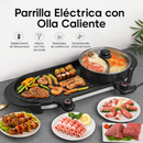 Olla en Parrilla Coreana Eléctrica Antiadherente - Shabu Bake