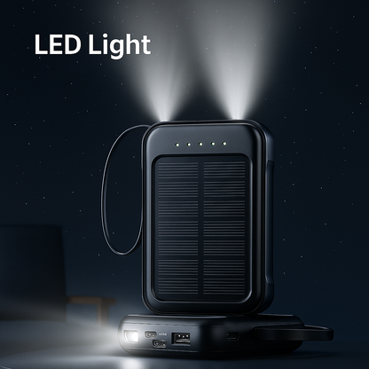 Cargador de Energía Solar Multifuncional