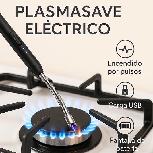 🔥 PlasmaSave – Encendedor de Plasma Recargable