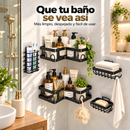 OrdenaBaño™ 5 en 1 | Organizador de Ducha Sin Taladro
