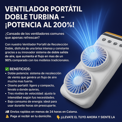 Ventilador Humificador Doble Torre 2en1