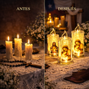Vela LED Religiosa