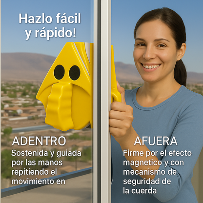 Limpiador de Vidrios Magnético