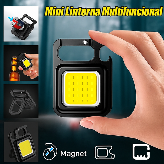 Mini Linterna COB Multifuncional - 2 UNIDADES