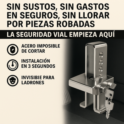 Bloqueo de pedal Anti-Robo de Acero Inoxidable