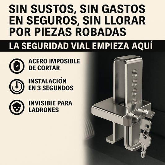Bloqueo de pedal Anti-Robo de Acero Inoxidable