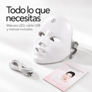 Máscara Facial LED 7 Colores – Skincare en Casa