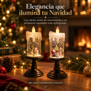 Vela Navideña de Nieve LED