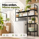 Estante Organizador para Lavadora - Aprovecha el espacio sobre tu lavadora y mantén todo organizado.