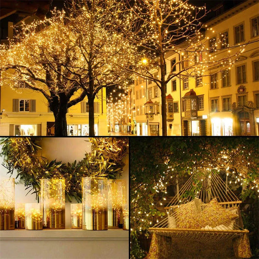 GUIRNALDA LED SOLAR 20 metros (200 foquitos)