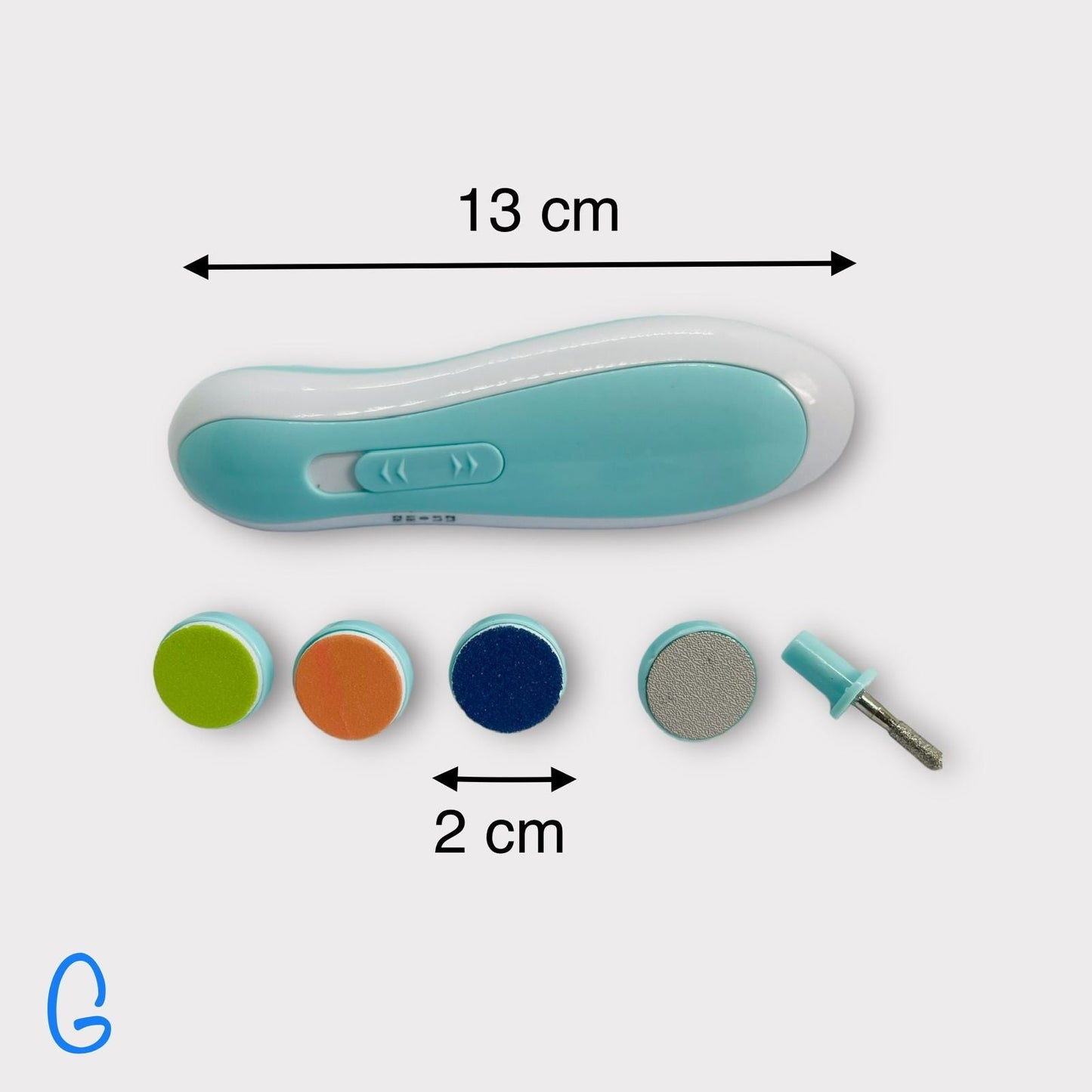 Lima de uñas eléctrica para bebé