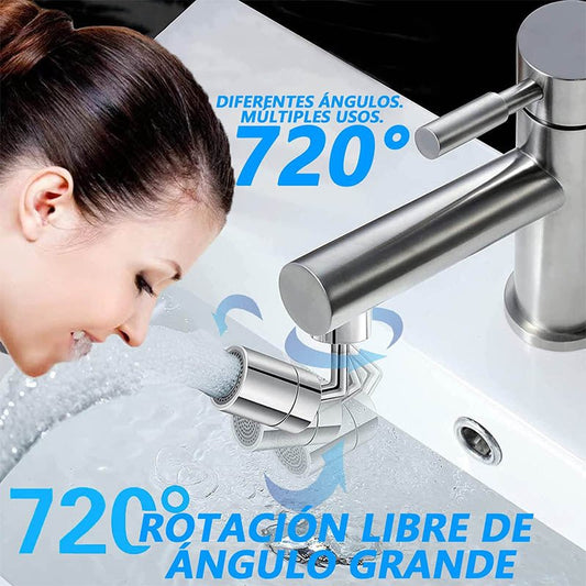 Grifo Giratorio 720º Adaptador  Para Llave Lavaplatos Baño