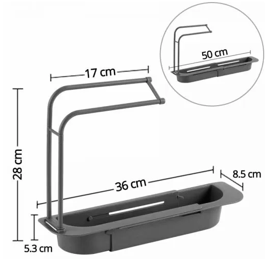 Soporte Rack Organizador Especial para Fregadero Lavaplatos